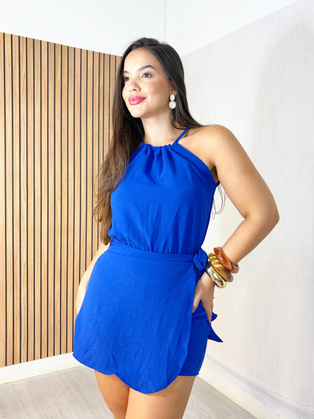 Macaquinho Karine Azul