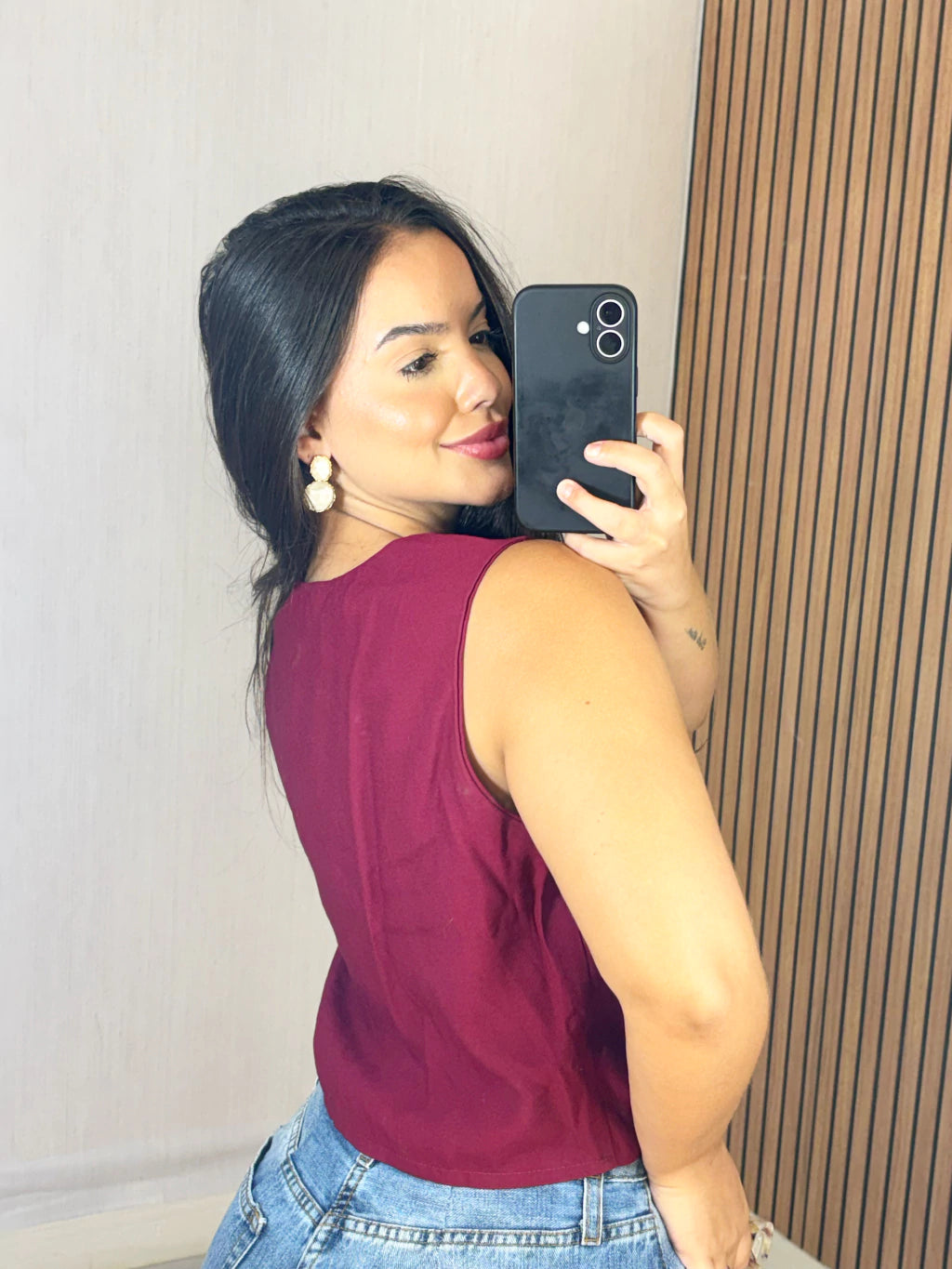 Colete Alfaiataria Nina Vinho