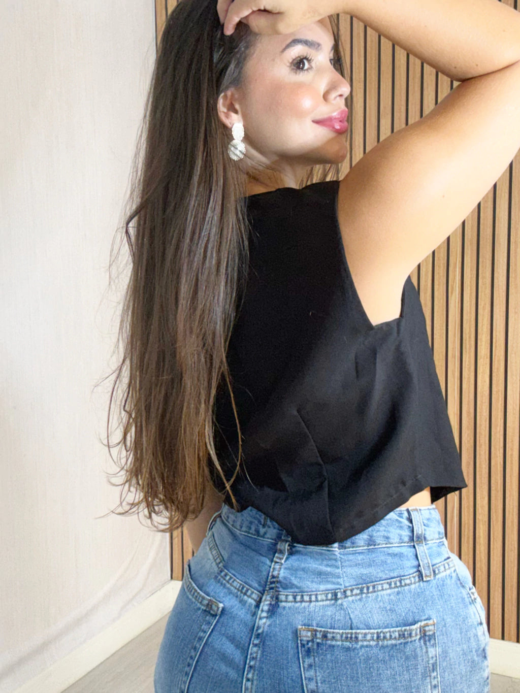 Colete Alfaiataria Nina Preto