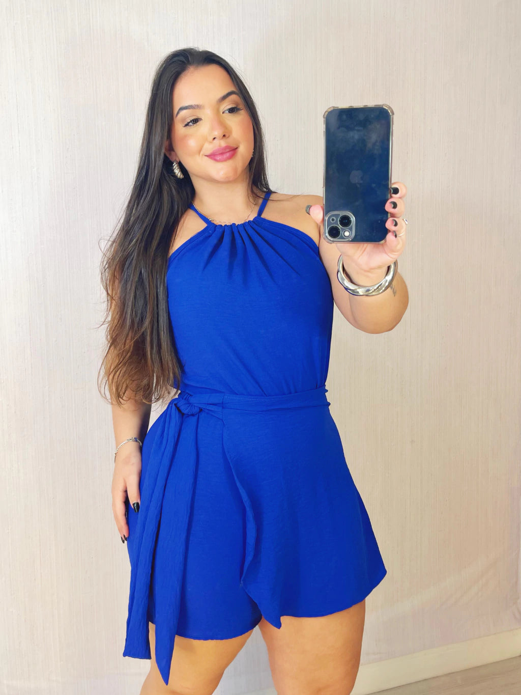 Macaquinho Karine Azul